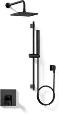 Kohler K-26273-G-BL Honesty Shower Kit with Showerhead, Handshower, and Trim, 1.75 gpm, Matte Black
