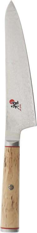 Miyabi Birchwood SG2 Japanese Prep Knife, 5.5-inch, Precision Kitchen Knife, Karelian Birch Handle, 100-layer flower Damascus pattern, Handcrafted in Seki, Japan