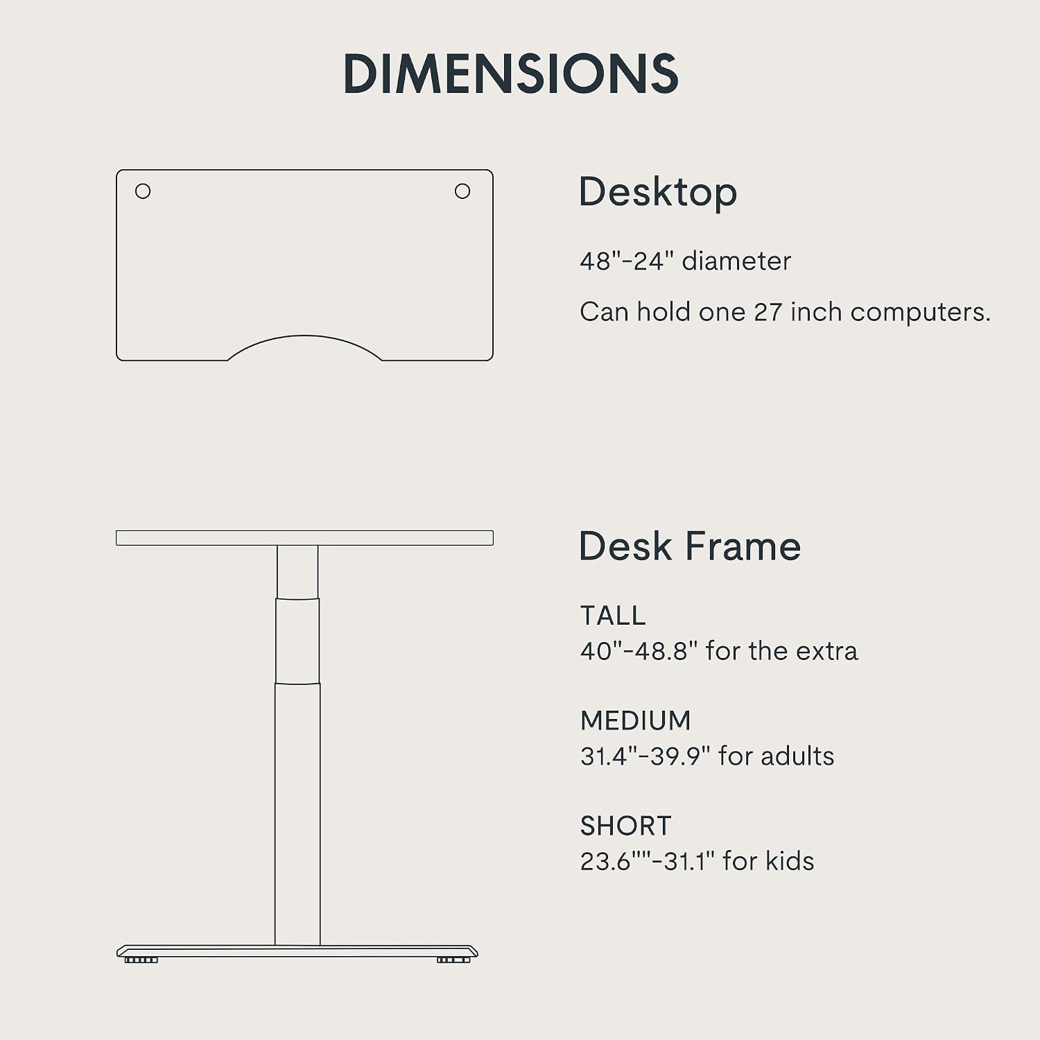 FLEXISPOT E6 Pro Organic Modern Bamboo Standing Desk, Dual Motor 3-Stage Height Adjustable Desk with Oval Legs, Heavy Duty 330lbs, 48' x 24' Bamboo Desktop with Ergonomic Curved Edge, Black Frame