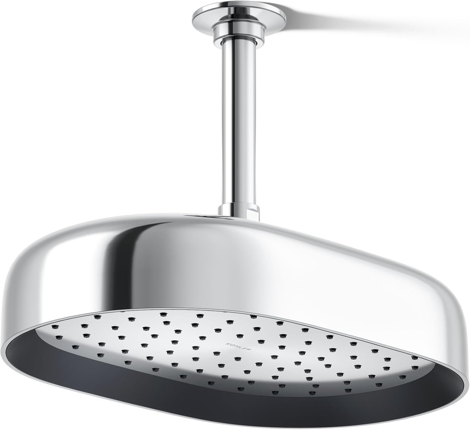 Kohler 26293-CP Statement® Oblong 12' single-function rainhead, 2.5 gpm, Polished Chrome