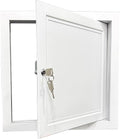 Lockable Aluminum Alloy Access Panel with Keys – 10x14in Custom Attic Door Cover for Drywall & Plumbing, Concealed Service Hole for Easy & Secure Access