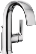 Moen Doux Chrome Collection One-Handle High Arc Laminar Stream Bathroom Faucet, Modern Bathroom Sink Faucet, S6910