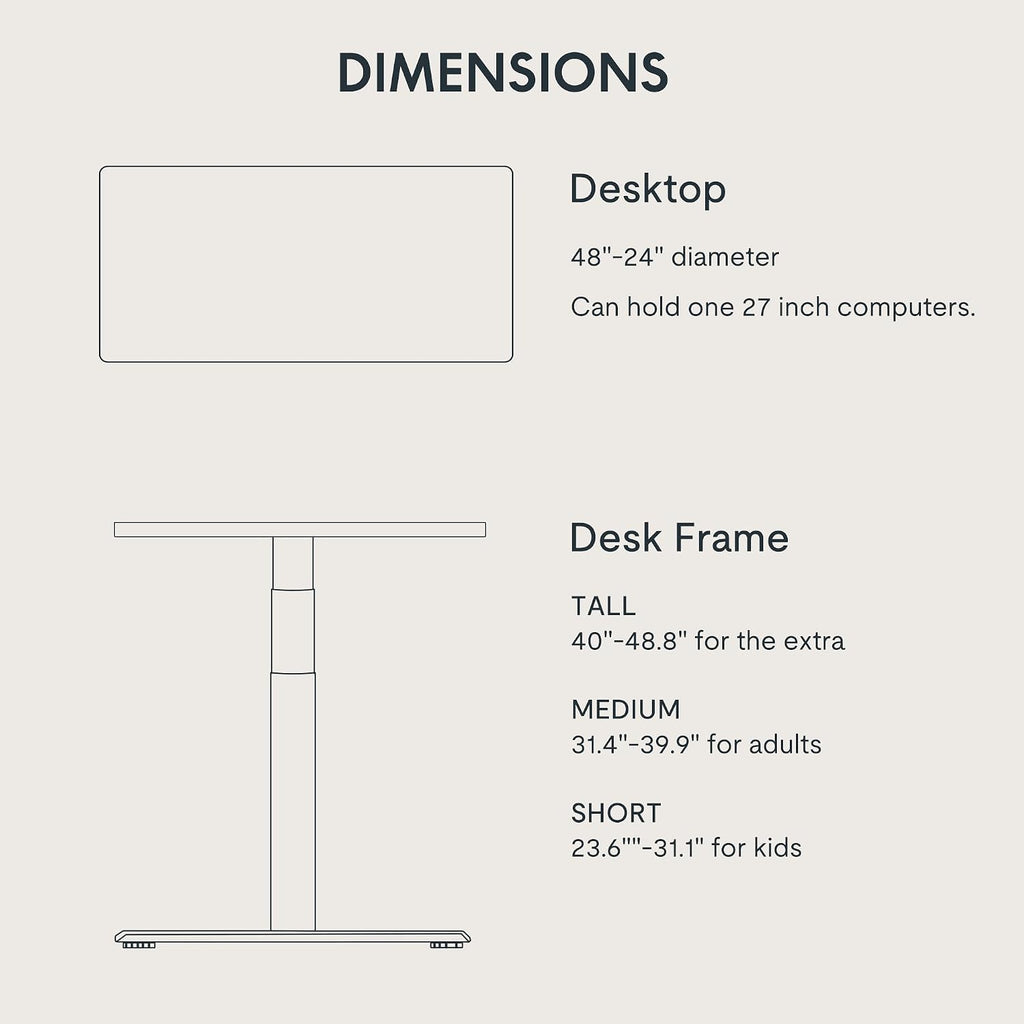FLEXISPOT E6 Pro Organic Modern Bamboo Standing Desk, Electric Dual Motor 3-Stage Height Adjustable Desk with Oval Legs, Heavy Duty 330lbs, 48' x 24' Bamboo Desktop, Black Frame