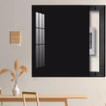 Vertical Breaker Box Cover for Decorative Electrical Panel, Indoor Fuse Box Cover for Wall Artative, Hide Meter Electric Cover with Sliding Design(Black,40x50cm(15 3/4x19 3/4'))