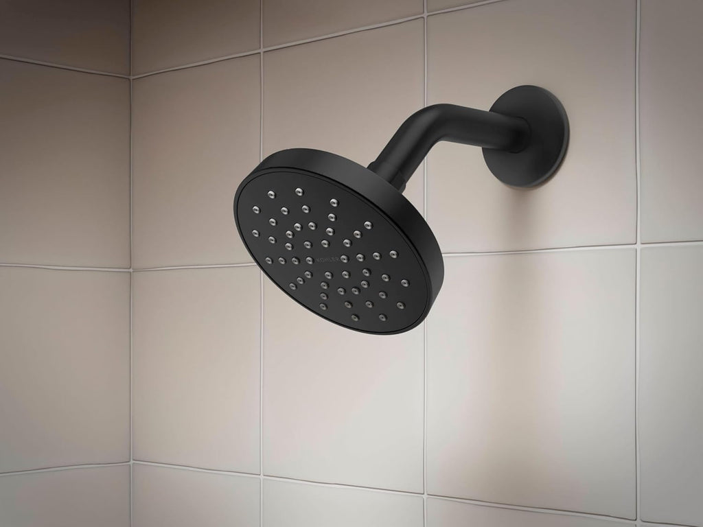 Kohler TS35321-4Y-BL, Elate Rite-Temp Shower Trim with Single Function 2.5 GPM Showerhead, Matte Black, Luxurious Shower, Modern Design