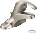 Moen 8437CBN Commercial M-Bition 4-Inch Centerser Bathroom Faucet with Drain 3-Inch Lever Handle, 1.5-gpm, Classic Brushed Nickel