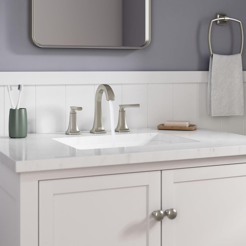 American Standard 7426801.295 Belmeade Two-Handle 8-Inch Widespread Bathroom Faucet, 1.2 GPM, Brushed Nickel