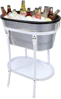 FixtureDisplays® Ice Tub Beverage Ice Bucket with Stand Party Mobile Drink Beverage Rack 12176+21844-NEW-NF