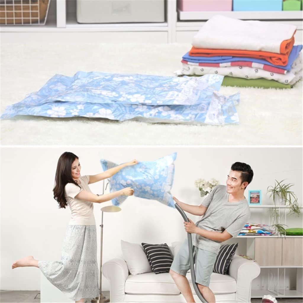 Vacuum Compression Storage Bags for Clothes Plastic Packing Travel Space Saver Bag for Luggage Home(Multi-colored,60x80cm*10pcs)