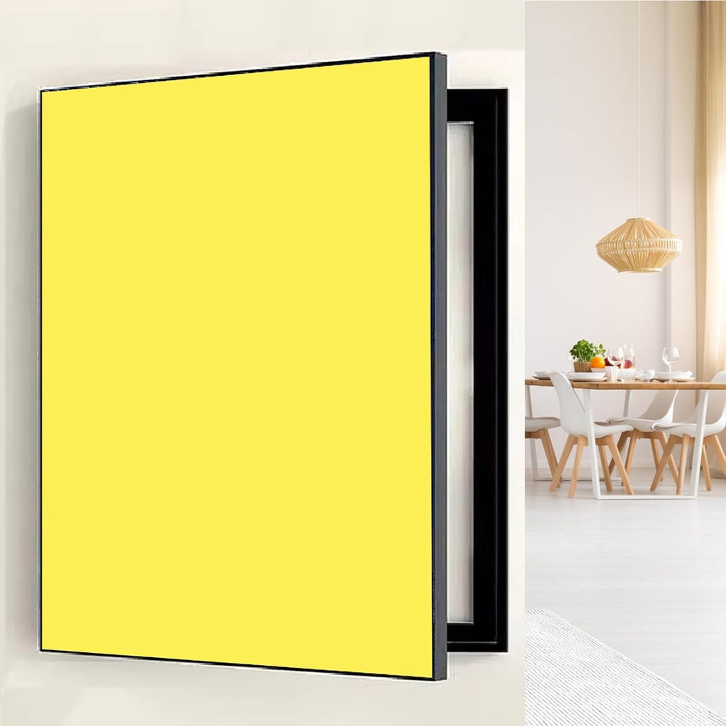 Electrical Panel Cover Solid Color Breaker Box Cover Panel, Plastic Frame Electric Meter Box Protective Lid, Decorative Fuse Box Cover Traceless Nails Installation(Style16,WXL-60 x 80CM-23.6 x 31.5')