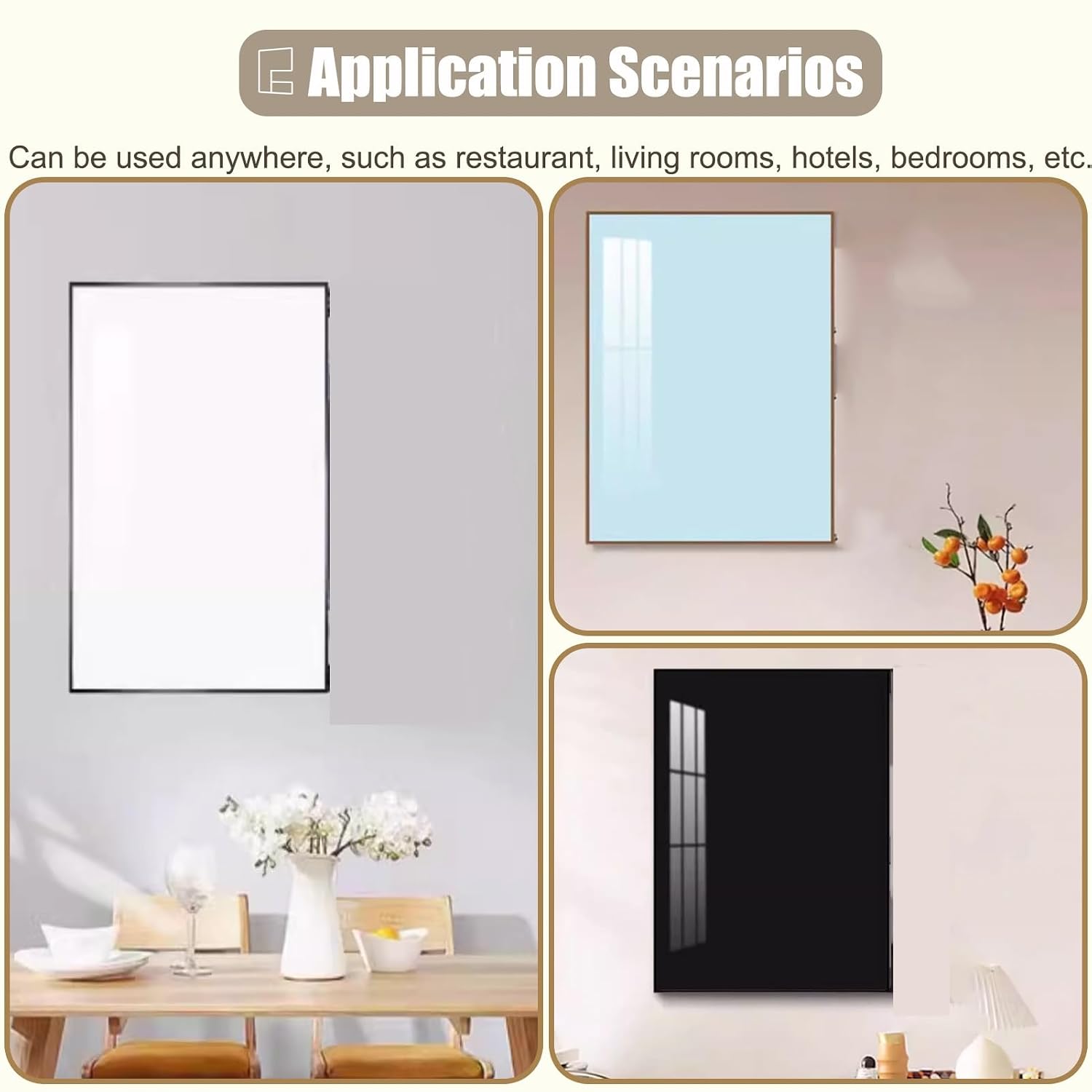 Detive Kitchen Breaker Box Cover - Light Grey Electrical Panel Hide Cover for Meter & Junction Box, 70x50cm (27.5x19.75in), Stylish Art Design, Horizontal Fuse Box Protector