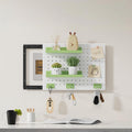 Electrical Panel Cover, Distribution Box Decorative, Metal Electric Meter Box Lid, with Shelf & Hooks, for Home, Office, Study Room, Kitchen(White 1,55 * 45cm/21.6 * 17.7in)