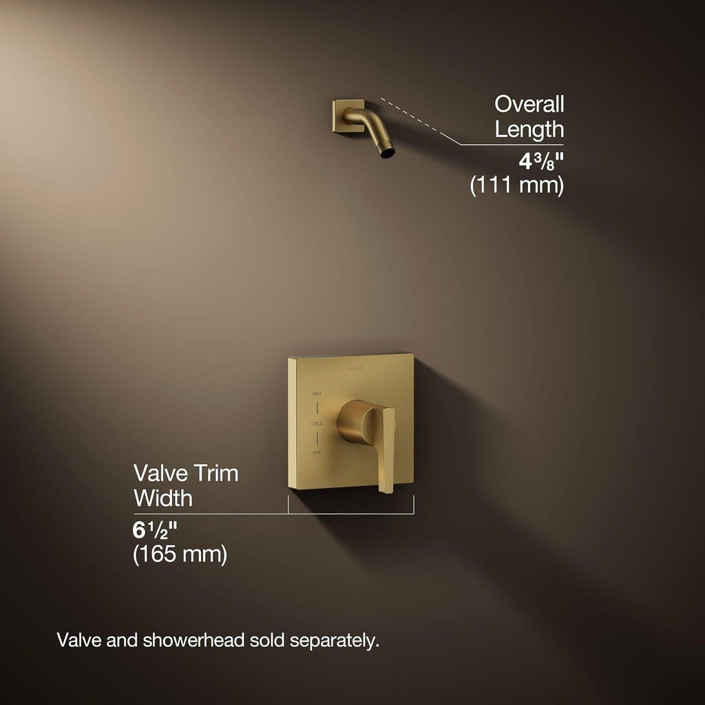 KOHLER Honesty Rite-temp(r) Shower Valve Trim With Lever Handle, Less Showerhead