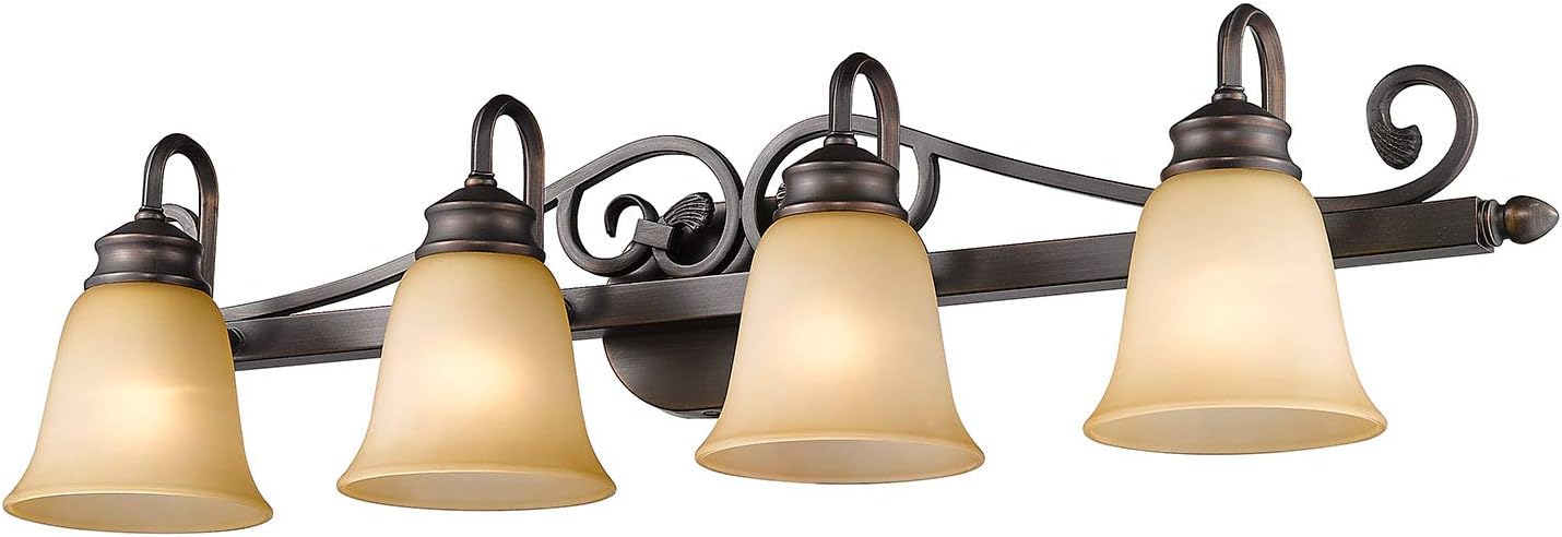 Golden Lighting Belle Meade 4-Light Vanity in Rubbed Bronze