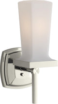 Kohler Wall Sconce by KOHLER, Single Wall Sconce, Margaux Collection, Vibrant Polished Nickel, K-16268-SN