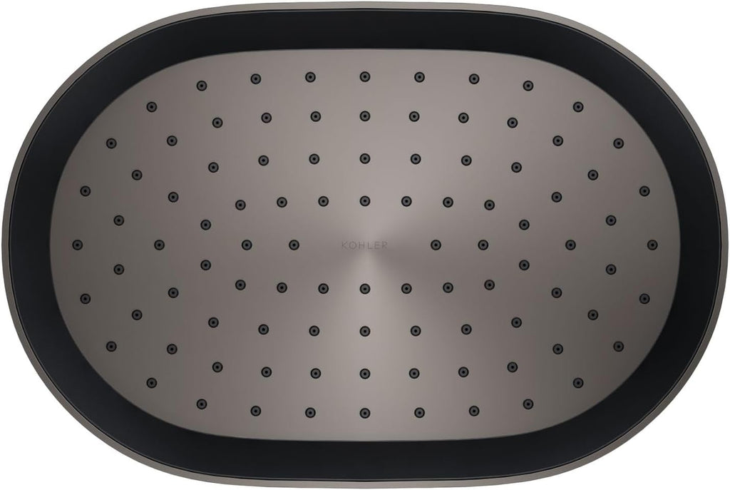 Kohler 26293-G-TT Statement® Oblong 12' single-function rainhead, 1.75 gpm, Vibrant Titanium