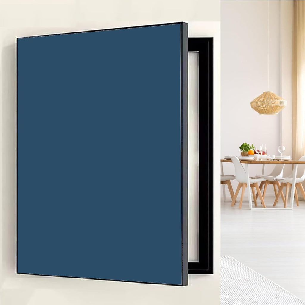 Electrical Panel Cover Solid Color Breaker Box Cover Panel, Plastic Frame Electric Meter Box Protective Lid, Decorative Fuse Box Cover Traceless Nails Installation(Style14,WXL-60 x 80CM-23.6 x 31.5')