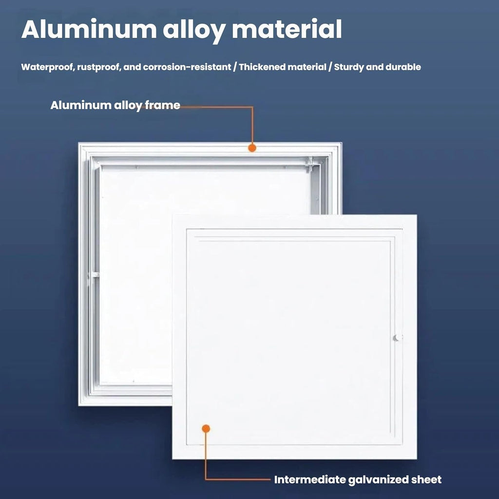 Aluminum Access Panel with Thumb Screw Handle - Galvanized Steel Inner Plate for Ceiling Maintenance, Wall Hole Cover for Attic(24x24 in/61x61 cm)