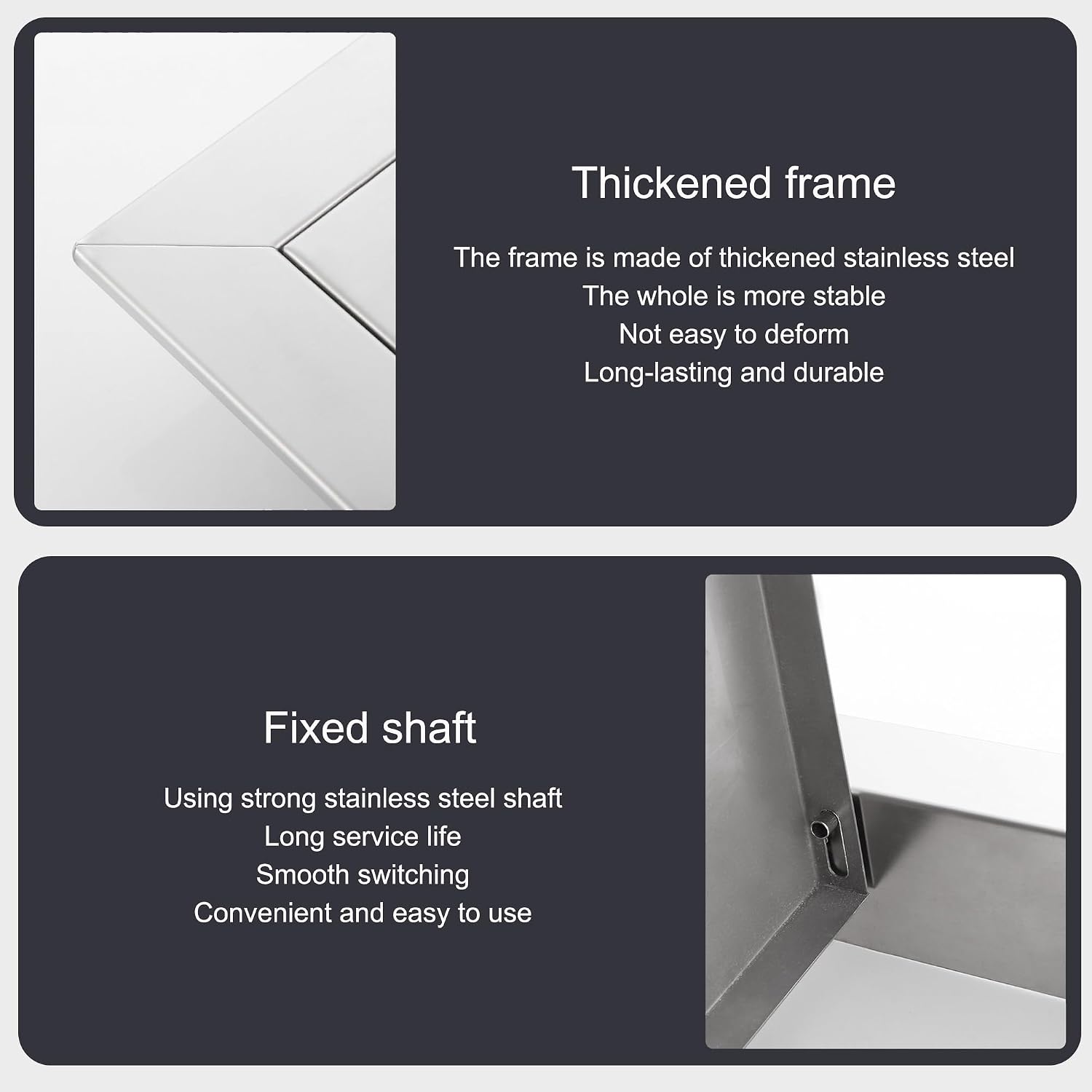 Stainless Steel Access Panel - 10x10in Outdoor Kitchen Access Door for BBQ Pit, Perfect for Drywall, Plumbing, Electrical, Weather-Resistant & Durable Access Solution