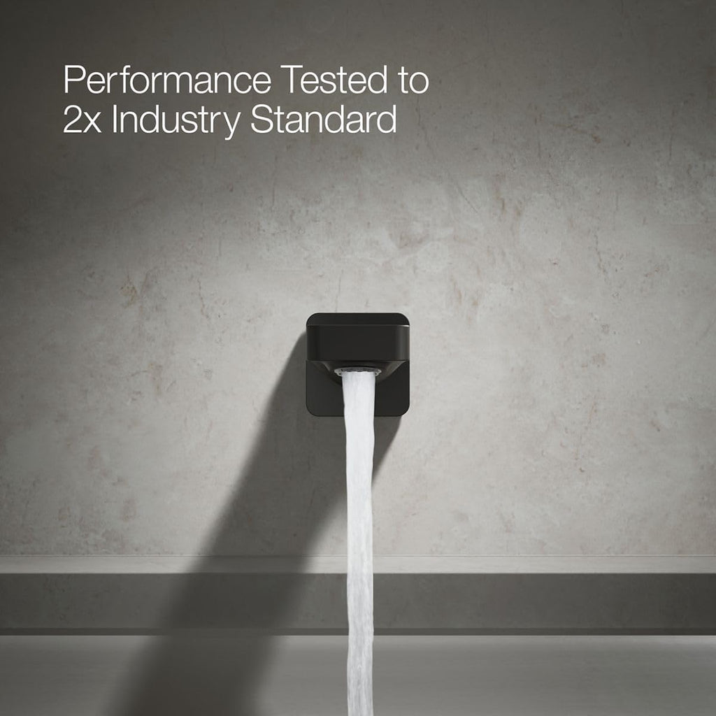Kohler 23510-BL Parallel® Wall-Mount Bath spout, Matte Black