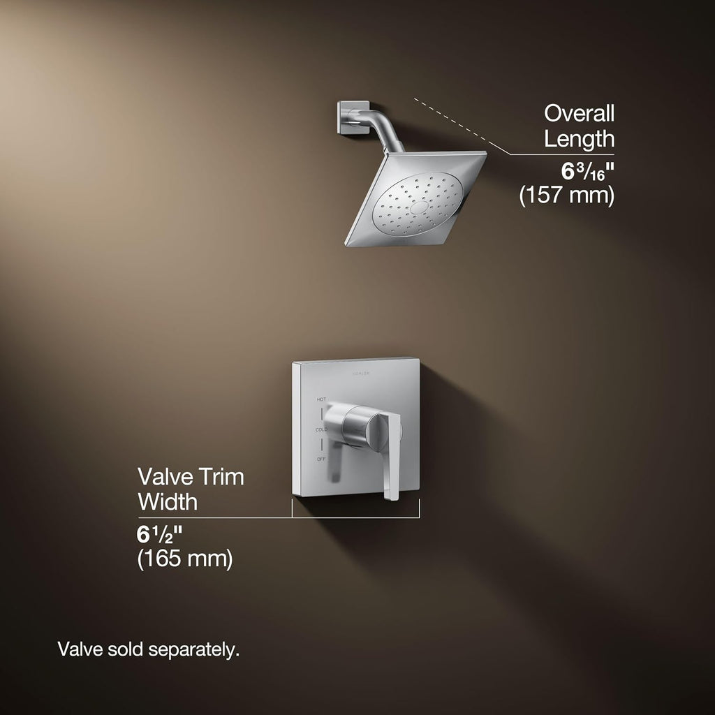 KOHLER Honesty Rite-temp Shower Trim with 1.75 Gpm Showerhead and Lever Handle