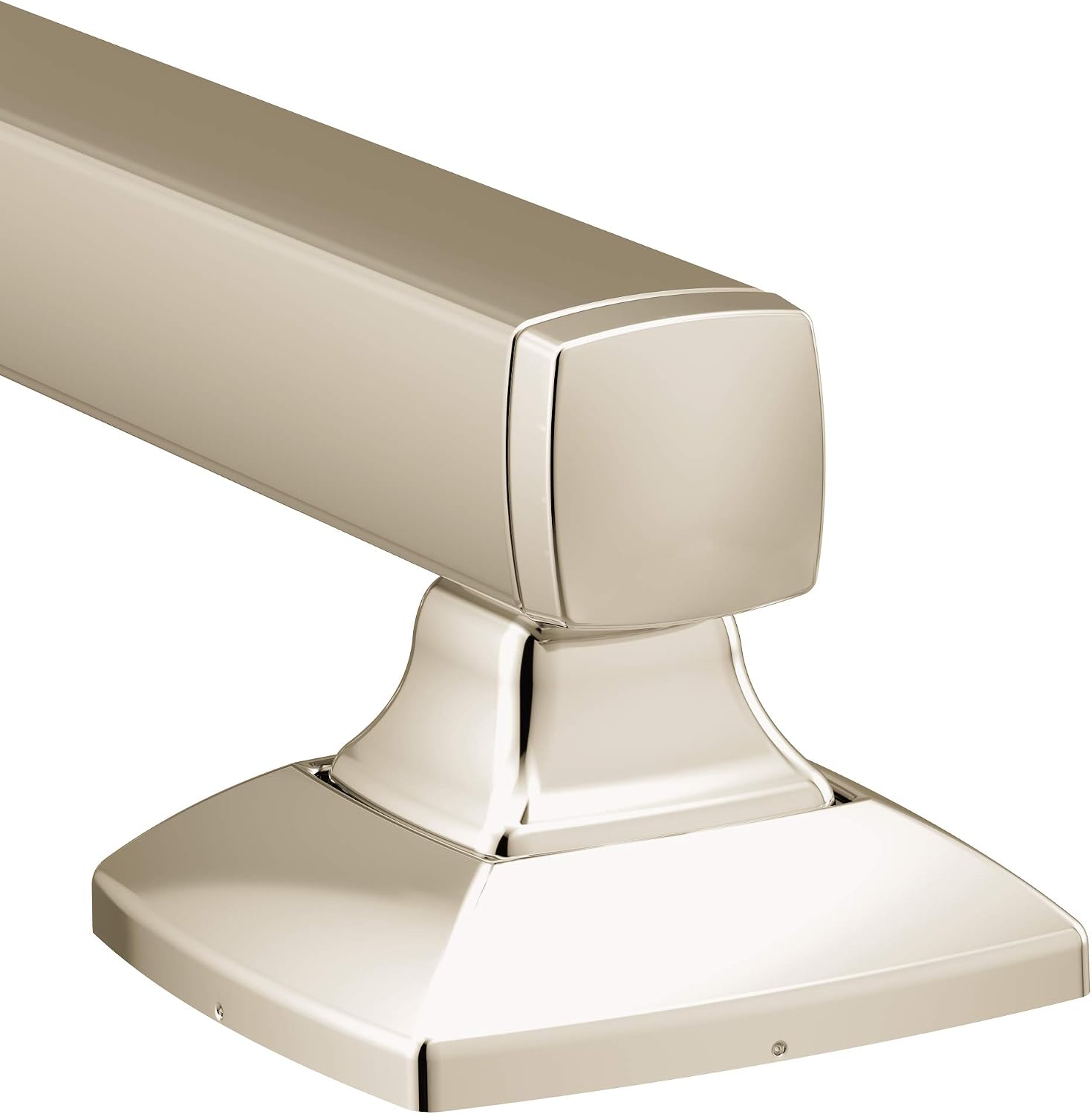 Moen YG5124NL Bathroom Safety 24-Inch Stainless Steel Transitional Bathroom Grab Bar, Polished Nickel