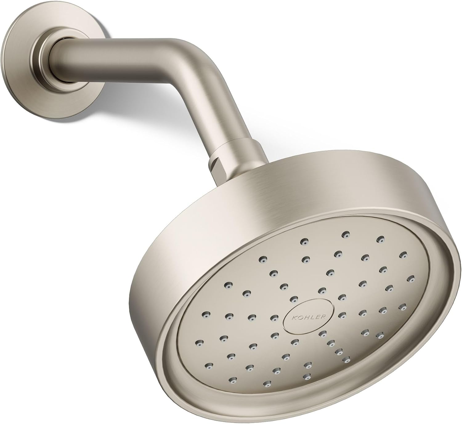 Kohler 965-AK-BN Purist® Single-function showerhead, 2.5 gpm, Vibrant Brushed Nickel