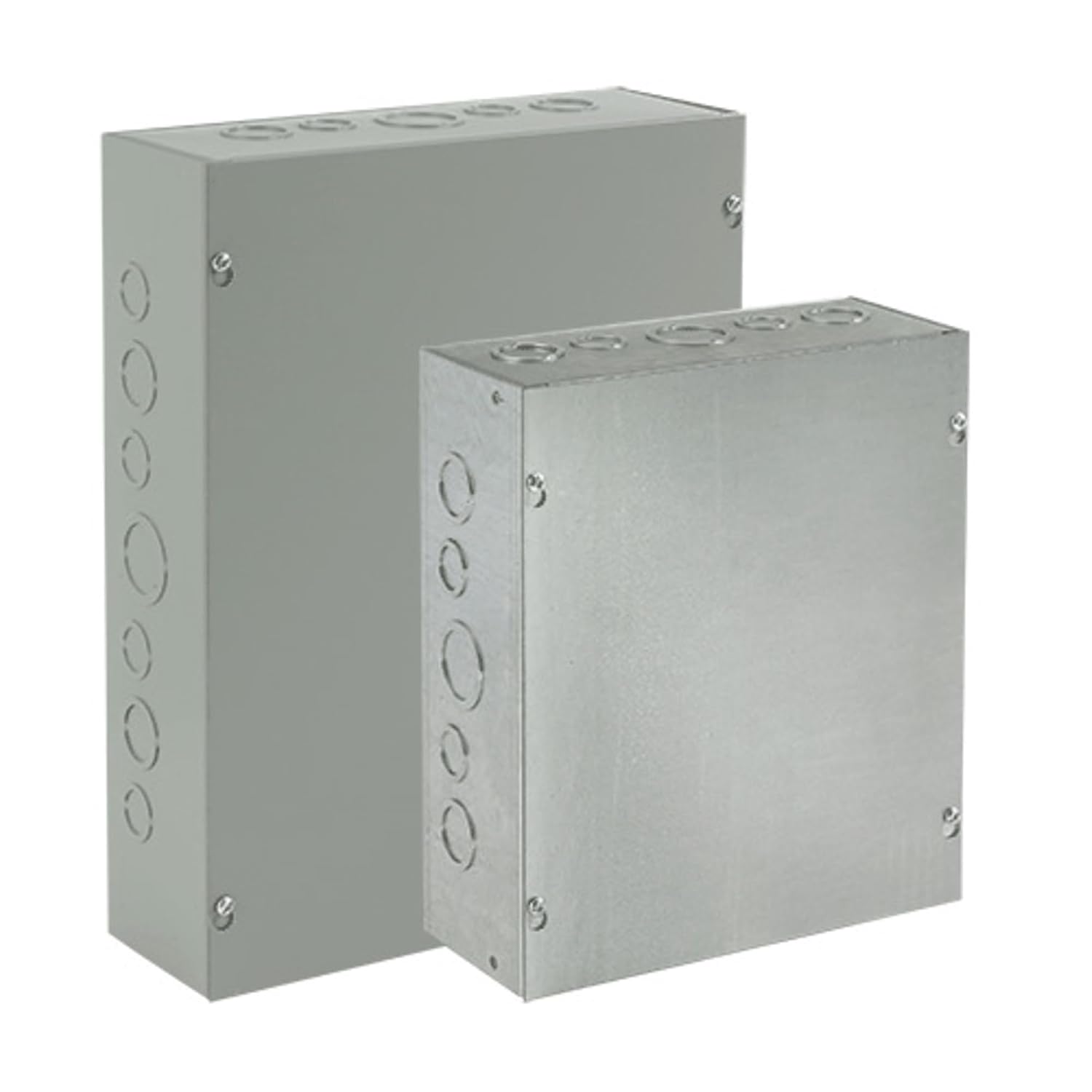 Hoffman ASE15X15X4NK Pull Box, Screw Cover, Steel, 15' x 15' x 4', Gray