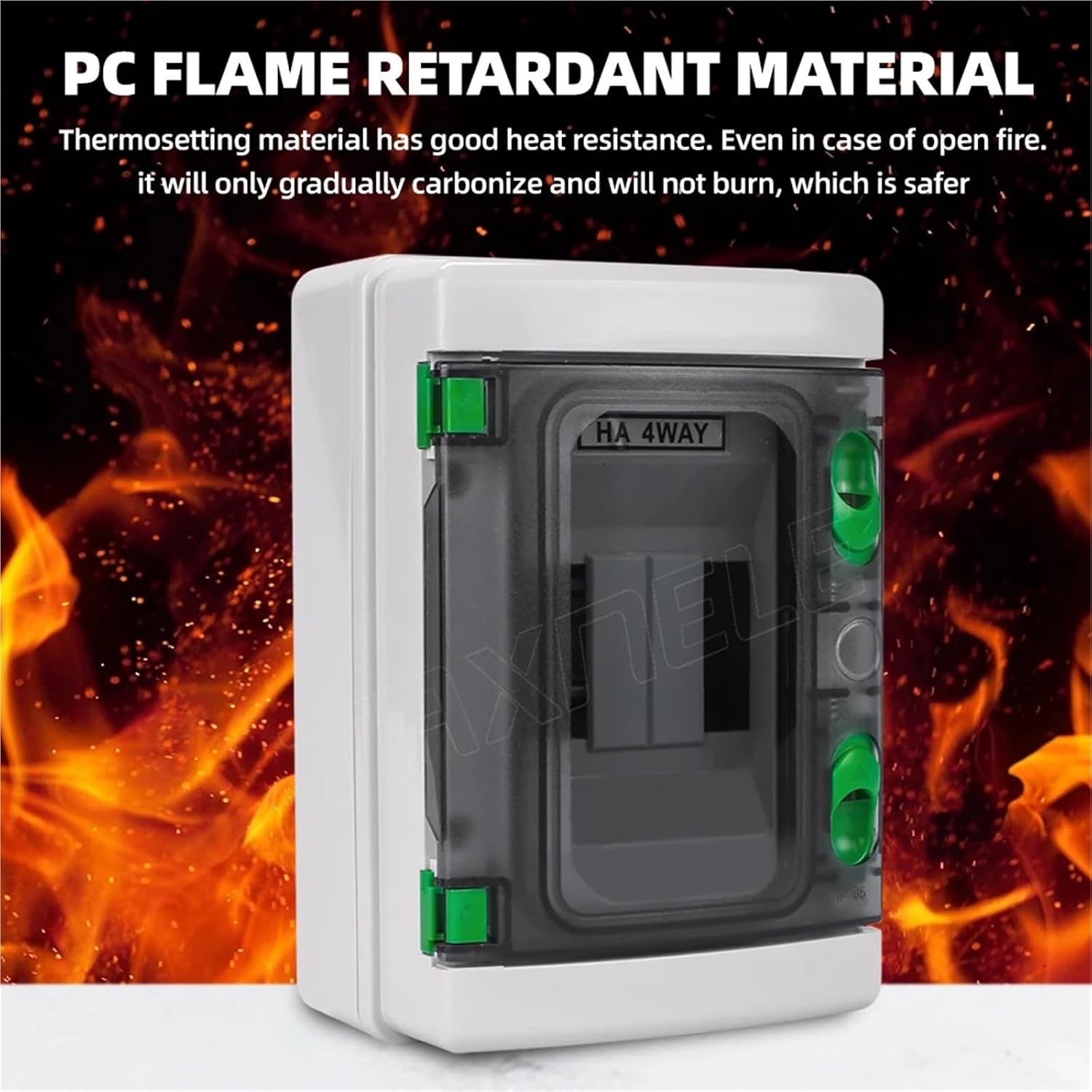 IP65 Outdoor Waterproof Electrical Distribution Box 4 8 12 18 24 Ways MCB Switch Meter Timer PC Plastic Junction Wire(24 Ways)