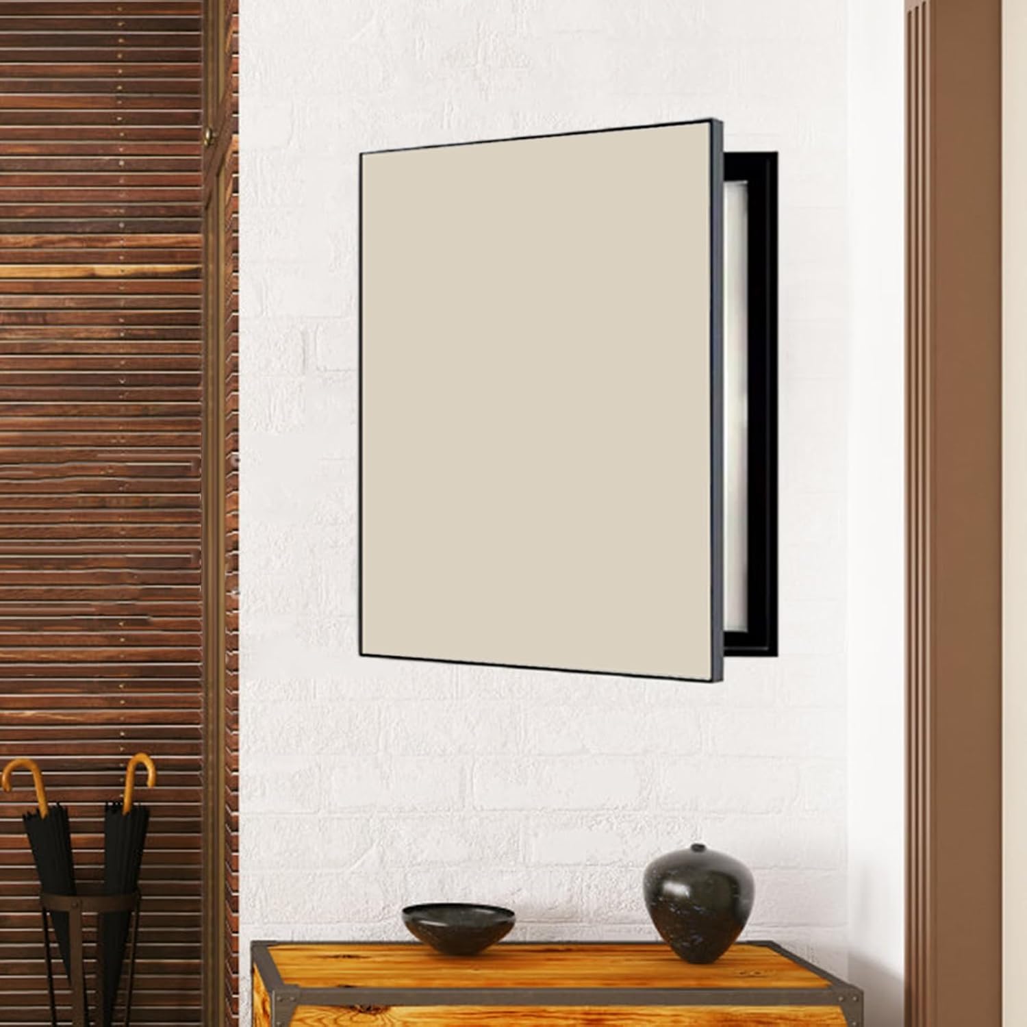 Electrical Panel Cover Plain Color Fuse Box Cover Wall Hanging, Hide Ugly Electric Panel Cover Decorative Door, Vertical Circuit Breaker Box Cover, Distribution Cover(Style11,WXH-45 x 55CM-17.7 x 21.7