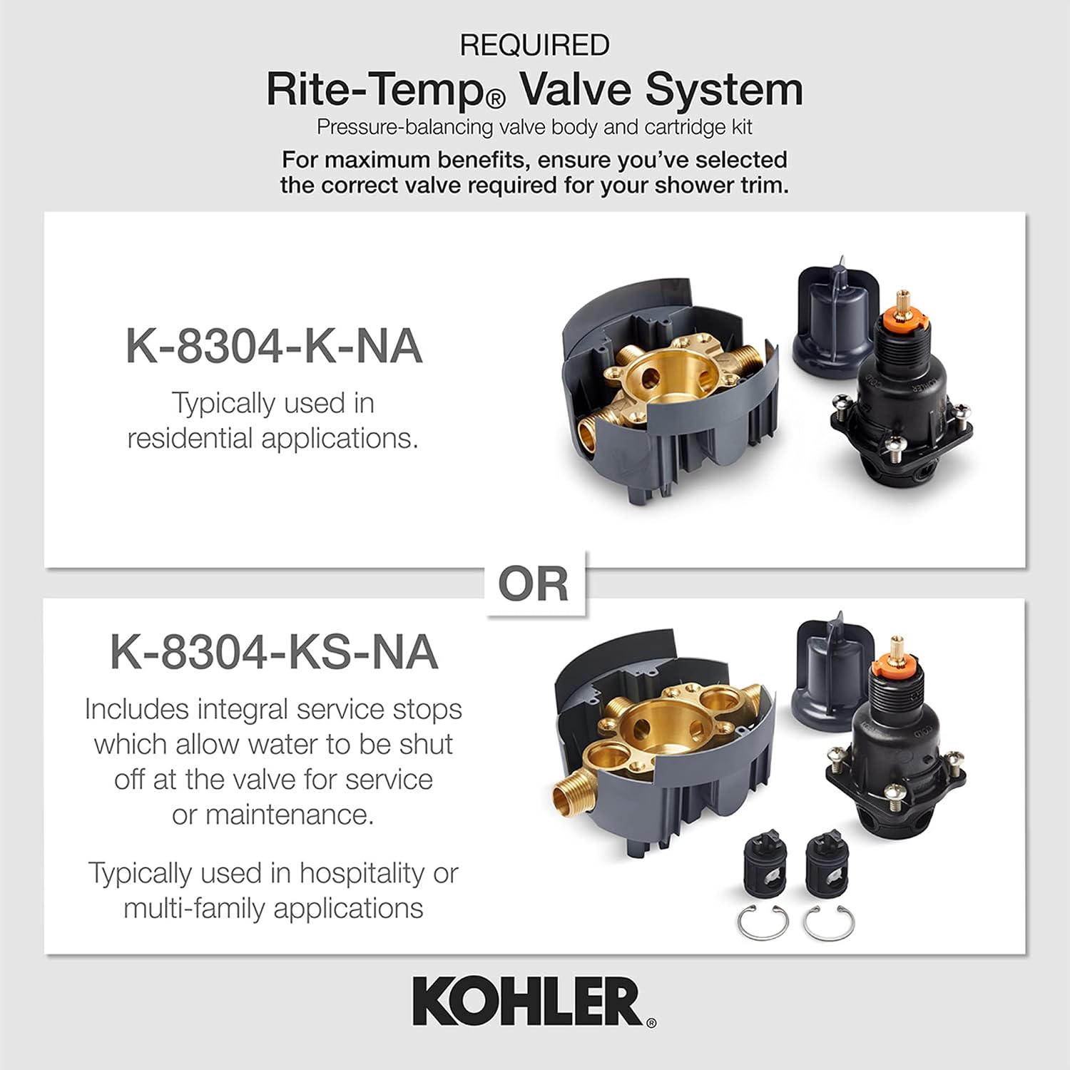 Kohler TS78015-4-2MB Components Plumbing Fixtures, Vibrant Brushed Moderne Brass