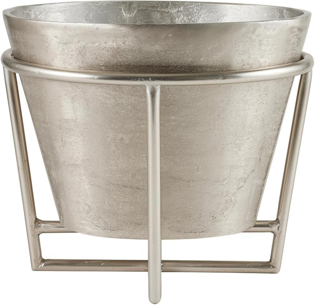 Santa Barbara Design Studio Champagne Buckets - Aluminum Ice Bucket/Tub with Removable Stand, Small, Silver