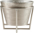 Santa Barbara Design Studio Champagne Buckets - Aluminum Ice Bucket/Tub with Removable Stand, Small, Silver