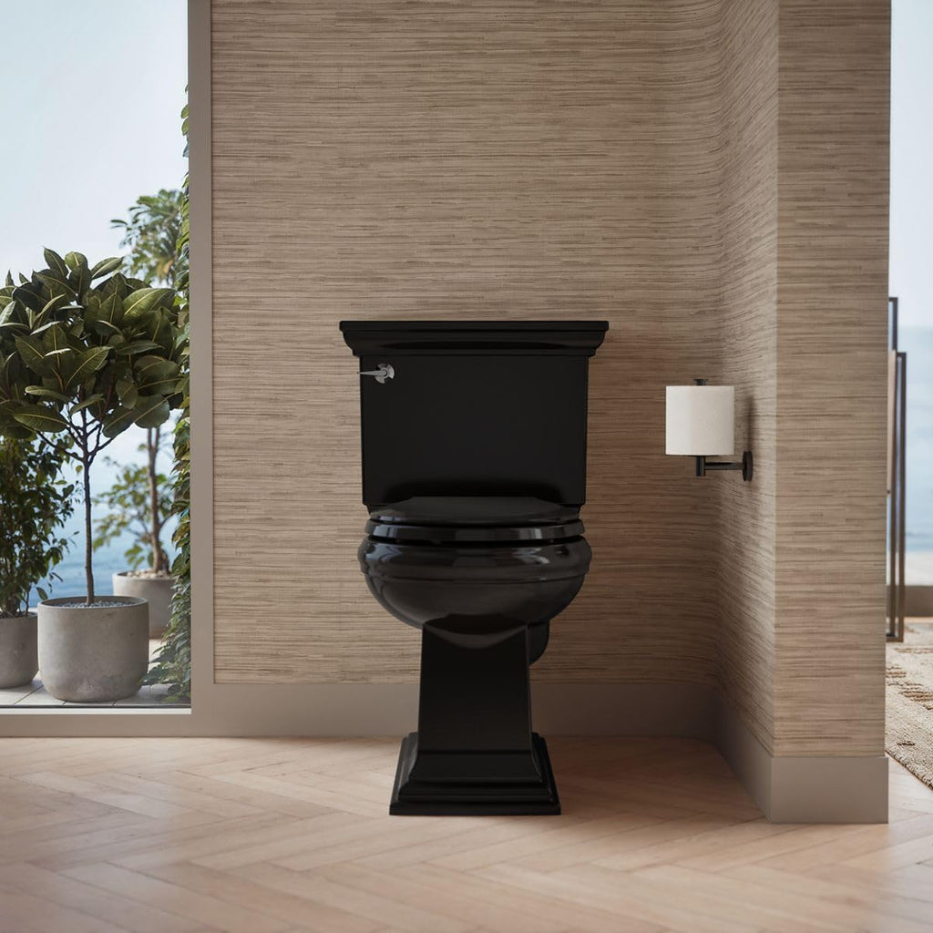 KOHLER Cachet Nightlight Round Toilet Seat Soft Close, ReadyLatch®, Black