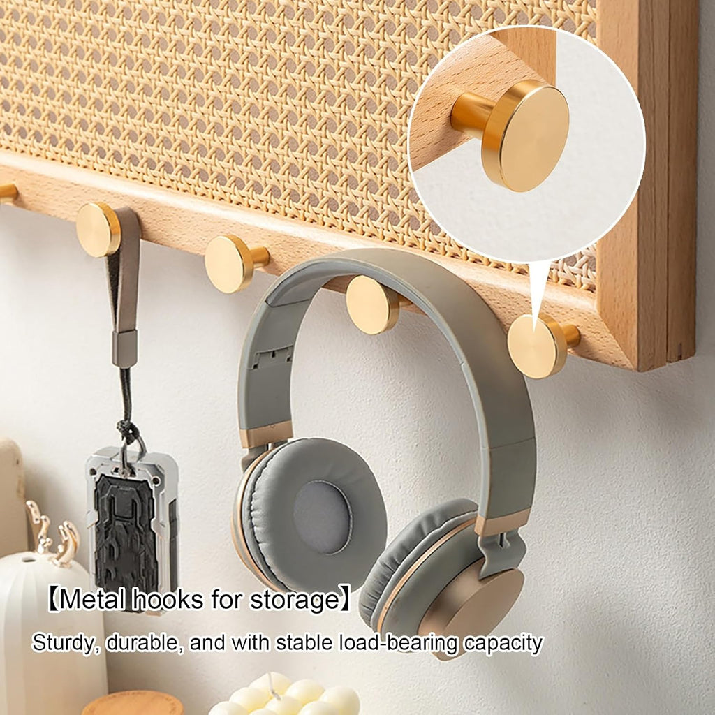 Electrical Panel Cover with Hook, Wall Mounted Fuse Box Cover, Wood Decorative Panel Protective Lid, Magnetic Flip-Up Design, Wide Range of Applications(60 * 40cm/23.6 * 15.7in)
