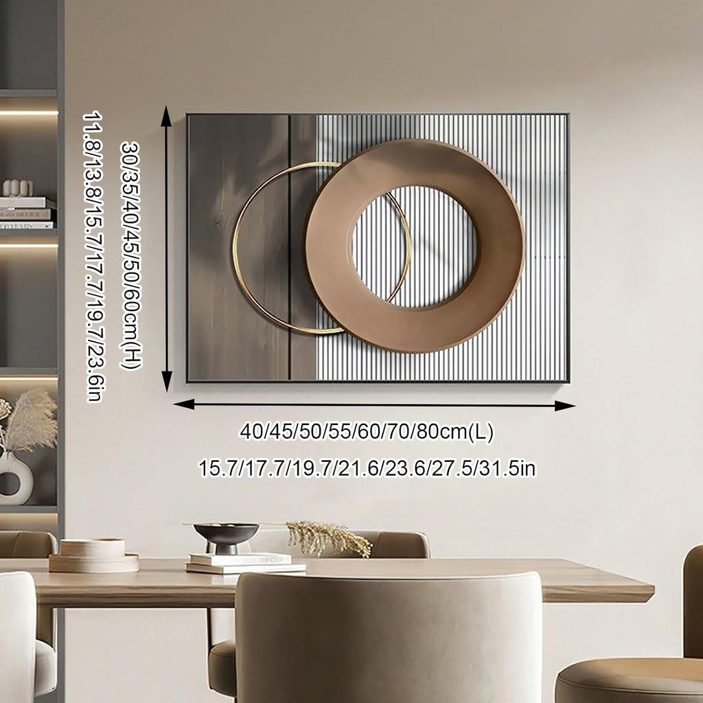 Decorative Hide Meter Electric Breaker Box Cover, Electrical Panel Cover, Wall Mounted Decorative Painting, for Home Entrance Hallway Bedroom(Gold 1,70 * 50cm/27.5 * 19.7in)