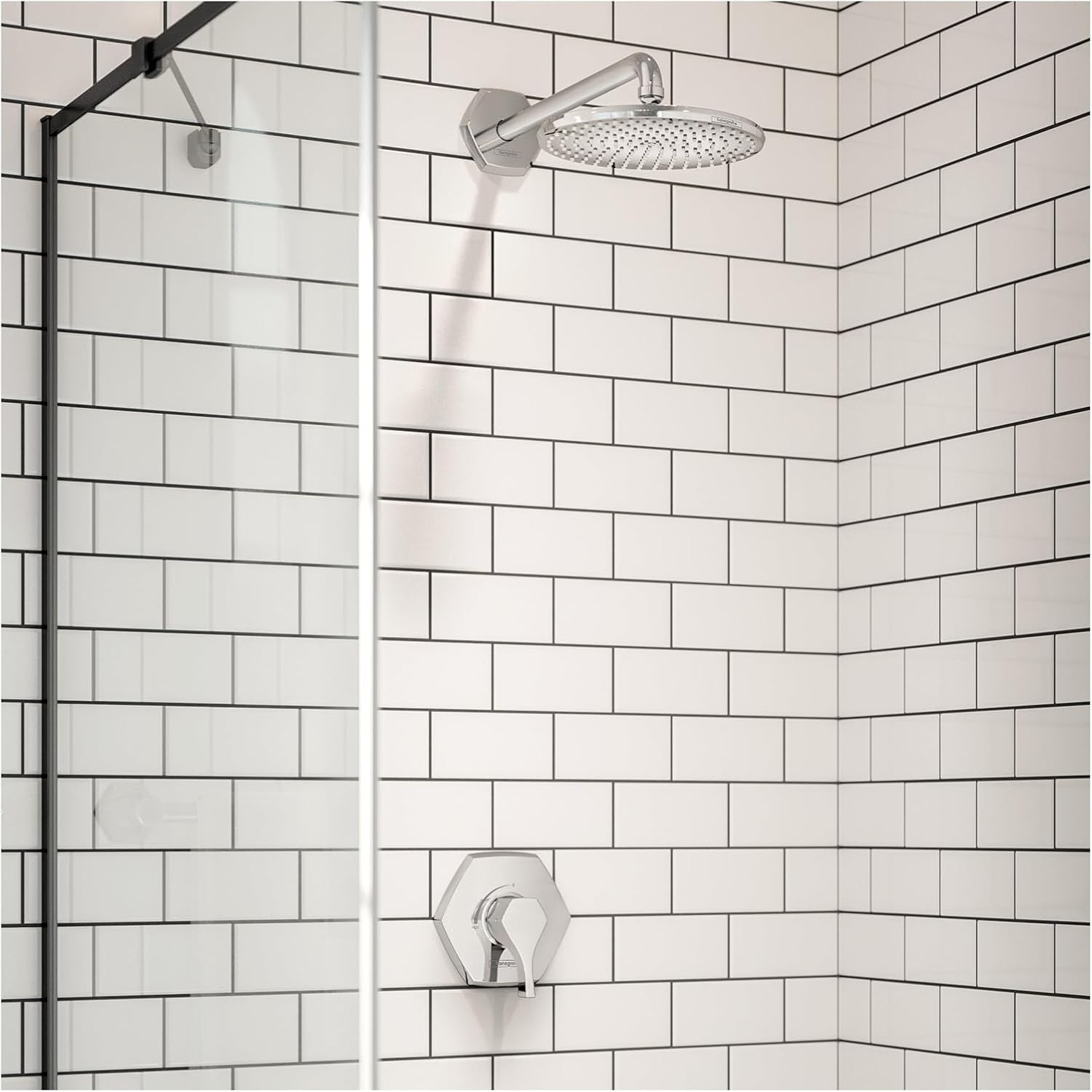 hansgrohe Locarno 15-inch Transitional Showerarm in Chrome, for , 04833000