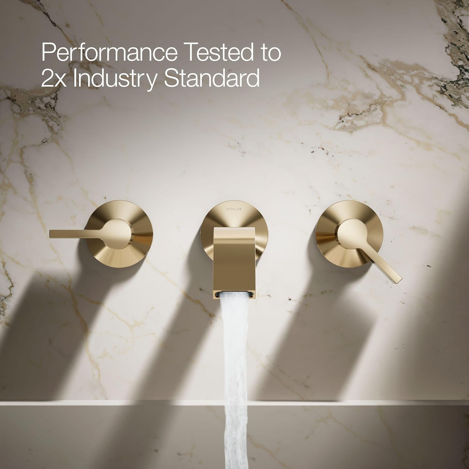 KOHLER K- T23888-AF COMPONENTS® WM LAV SPOUT TRIM - RIBBON, Vibrant French Gold