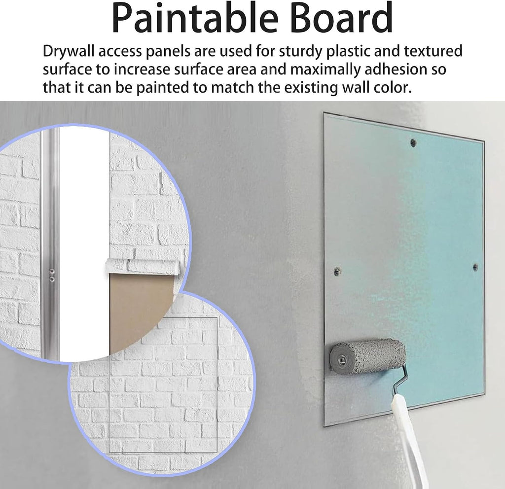 Heavy Duty Plumbing Access Panel - Flush-Mount Hidden Door for Drywall, Bathroom & Attic - Removable Cover (12x20in/30x50cm) - Easy Installation, Durable Design