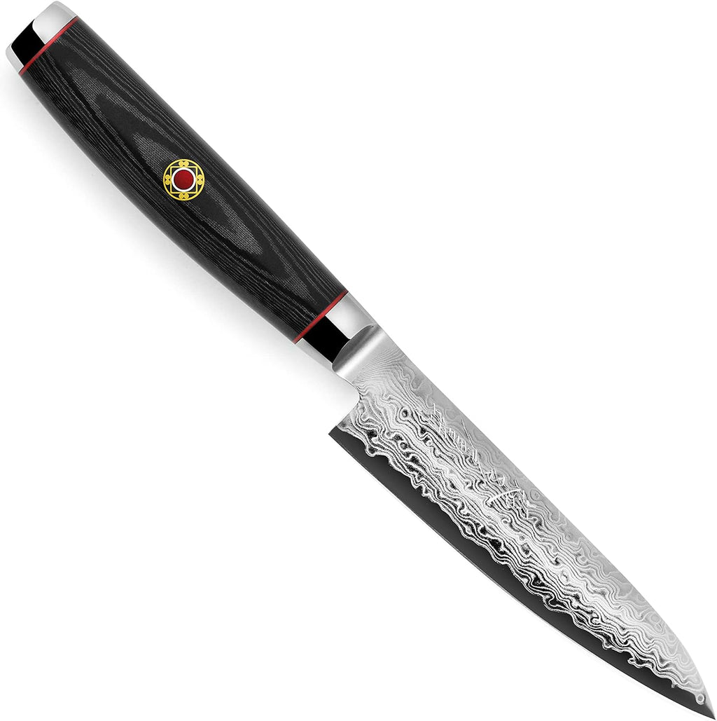 Enso SG2 Petty Knife - Made in Japan - 101 Layer Stainless Damascus Utility, 4.75'