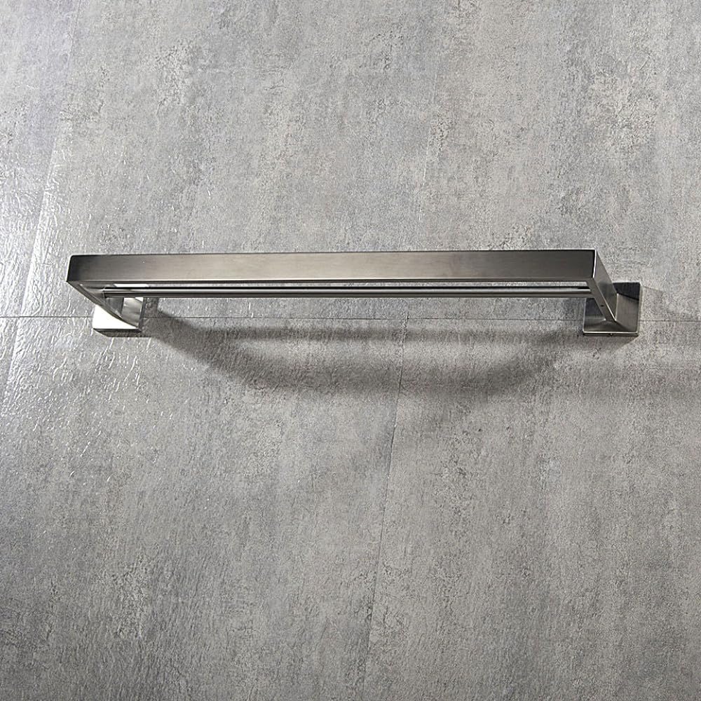 Stainless Steel Bathroom Accessories Brushed Nickel Towel Rack Toilet Paper Holder Towel Bar Hook Toilet Hardware,2 Bars 60cm,