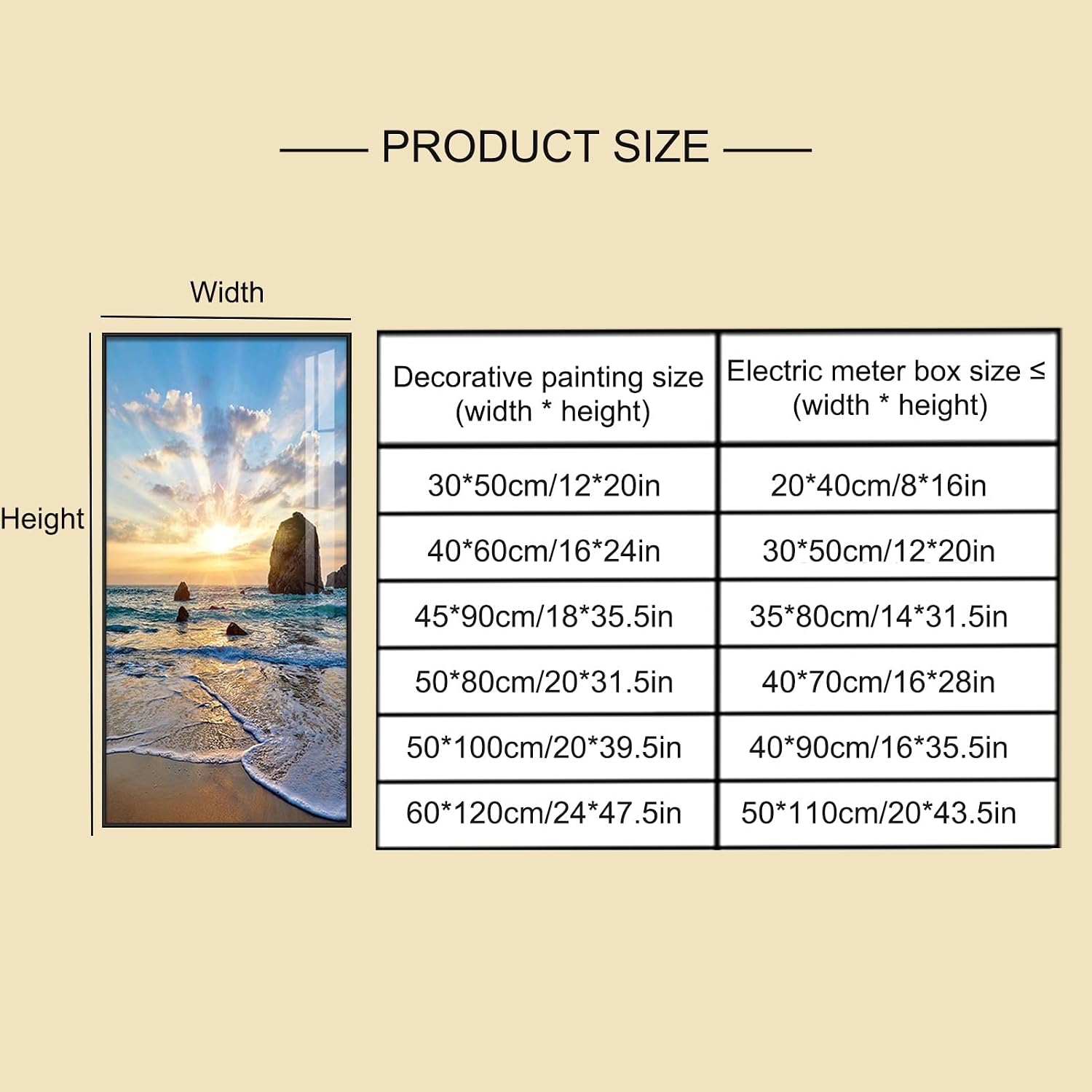 Decorative Fuse Box Covers, Wall Mounted Electrical Panel Cover, Electric Meter Box Decorative Painting, for Home, Living Room Office Art Picture(Black 2,40 * 60cm/16 * 24in)