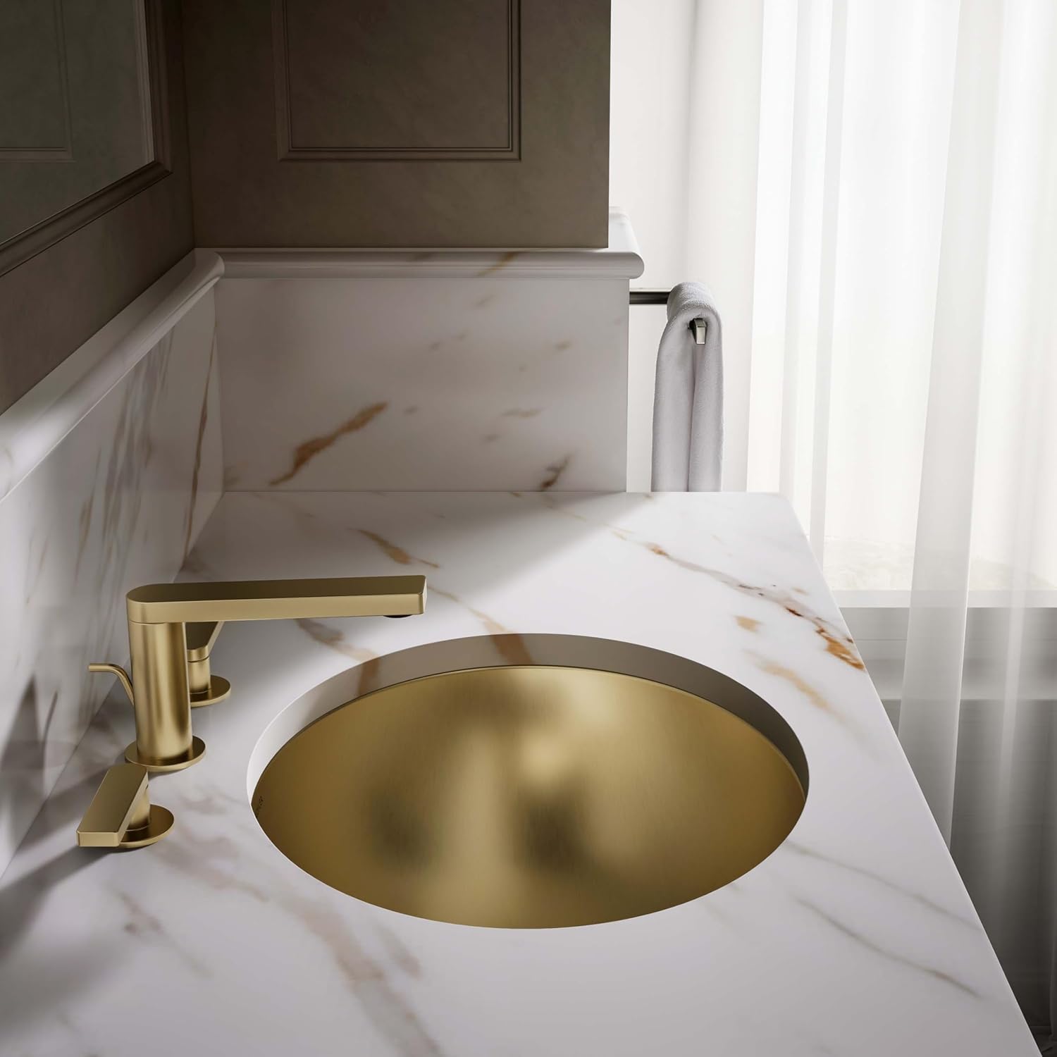 Bachata 20' Oval Drop-In/Undermount Bathroom Sink No Overflow