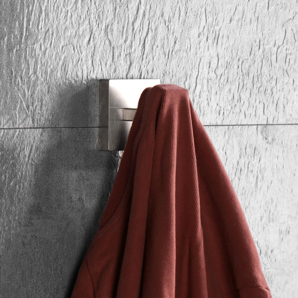 Stainless Steel Bathroom Accessories Brushed Nickel Towel Rack Toilet Paper Holder Towel Bar Hook Toilet Hardware,Hook 4 pcs,