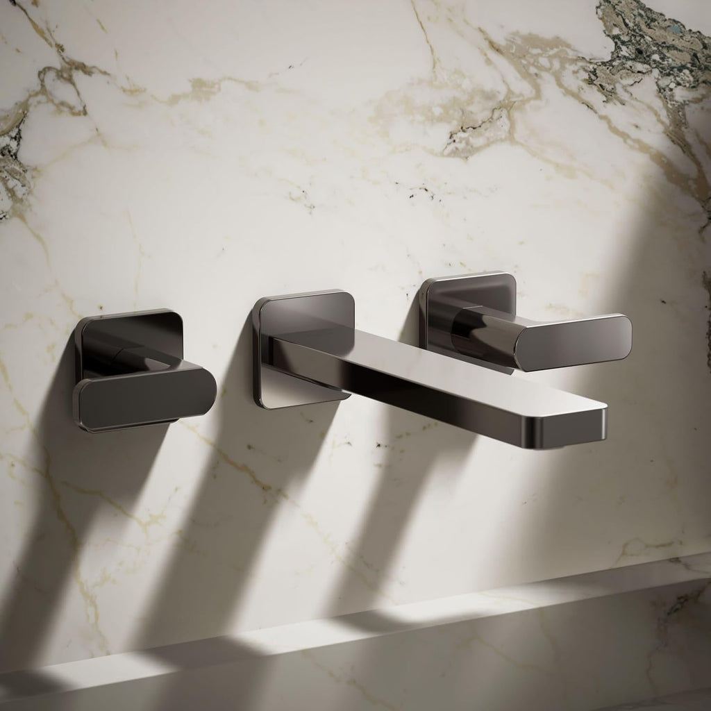 KOHLER K-T27120-4-TT PARALLEL® 2 HANDLE WM LAV FAUCET, LEVER, Vibrant Titanium