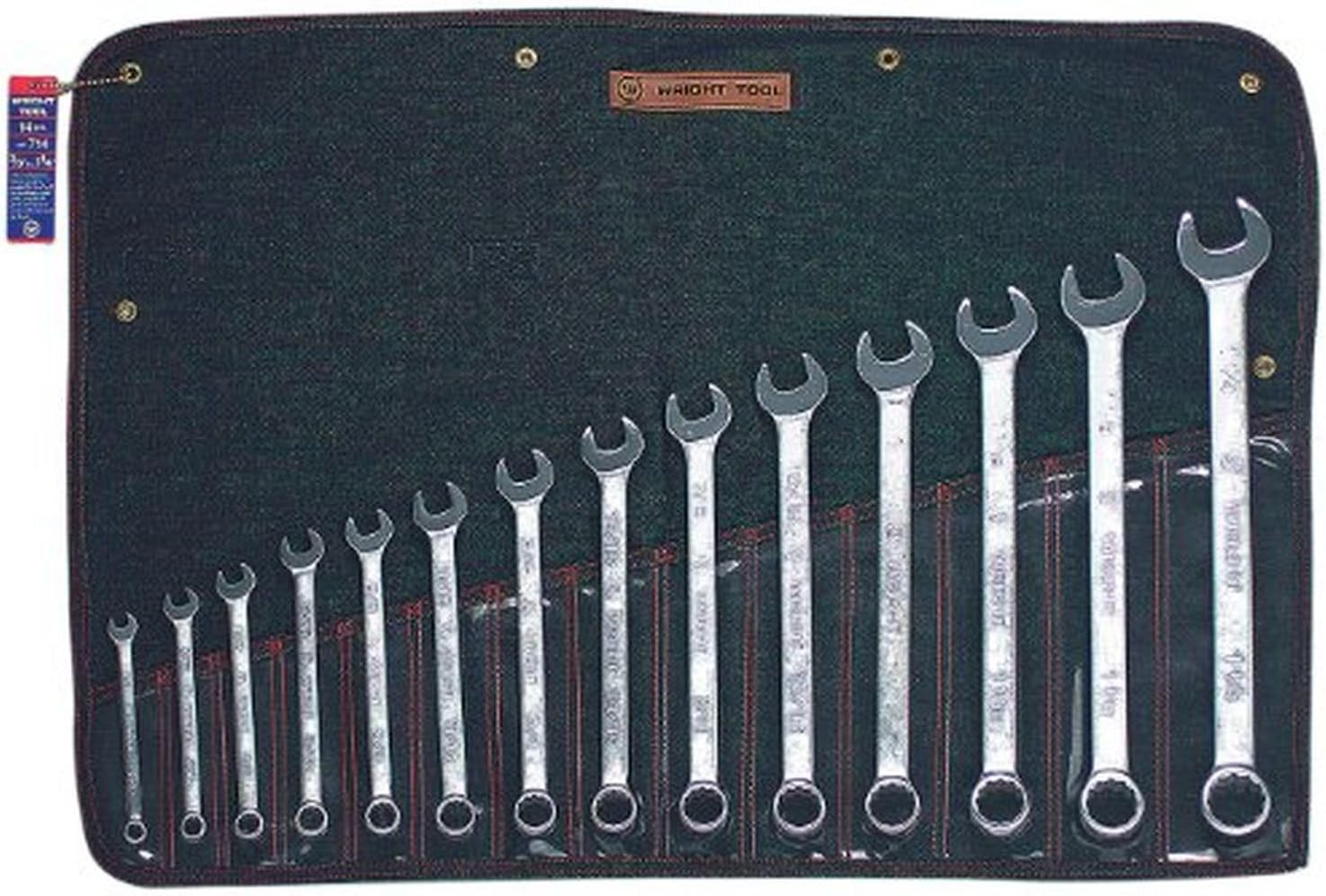 Combination Wrench 20 14 pc Set 12 Point Satin 3/8' 1 1/4'