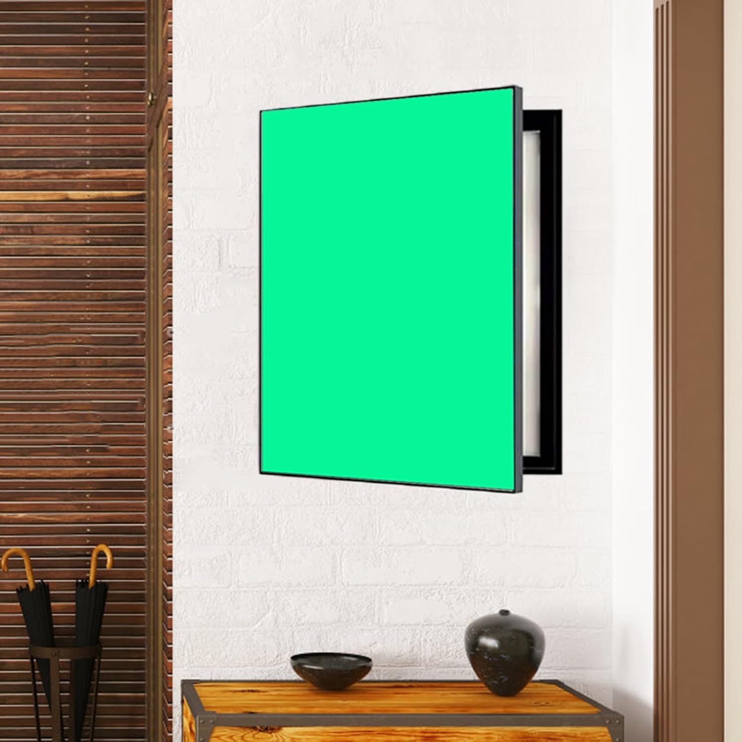 Electrical Panel Cover Plain Color Fuse Box Cover Wall Hanging, Hide Ugly Electric Panel Cover Decorative Door, Vertical Circuit Breaker Box Cover, Distribution Cover(Style11,WXH-60 x 80CM-23.6 x 31.5