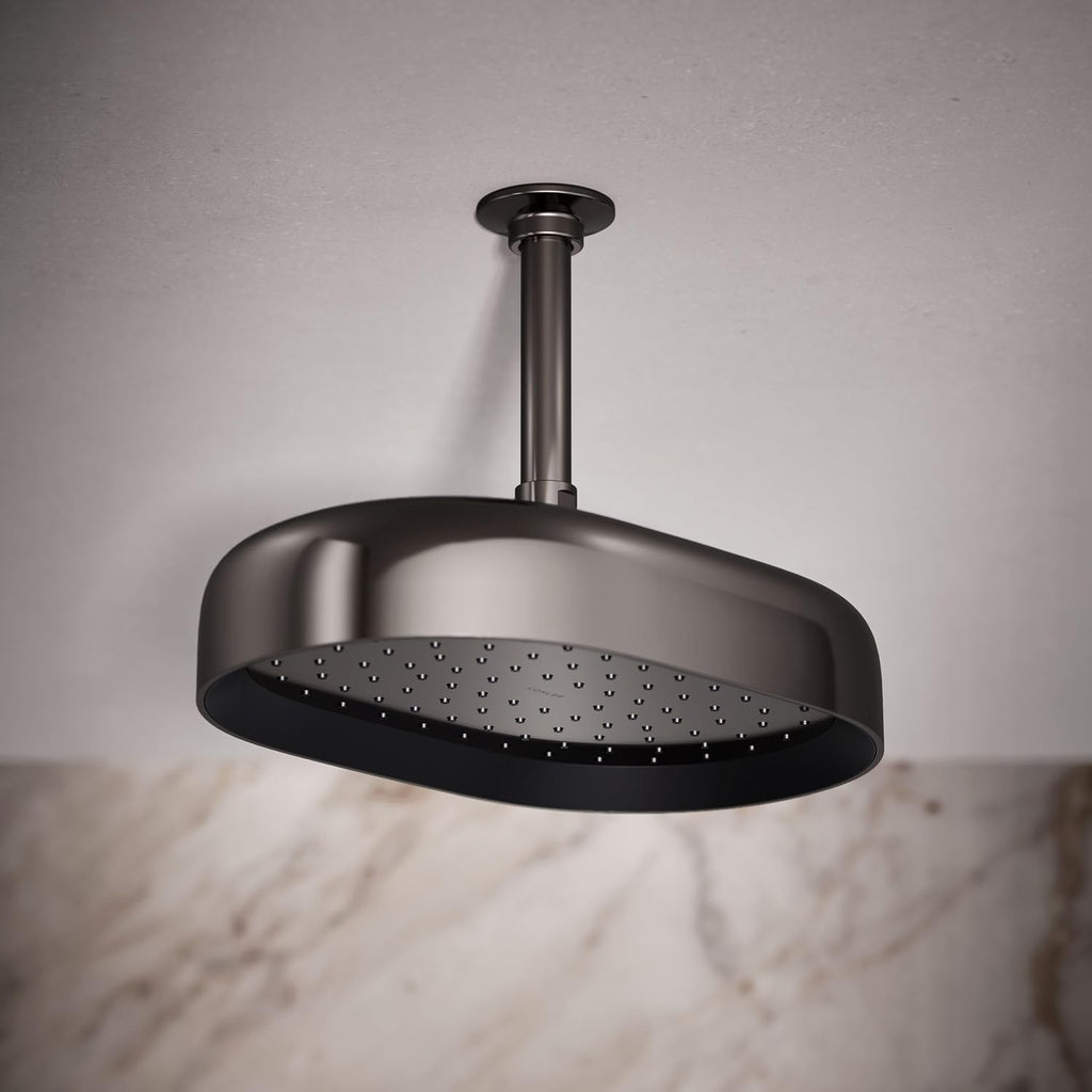 Kohler 26293-G-TT Statement® Oblong 12' single-function rainhead, 1.75 gpm, Vibrant Titanium