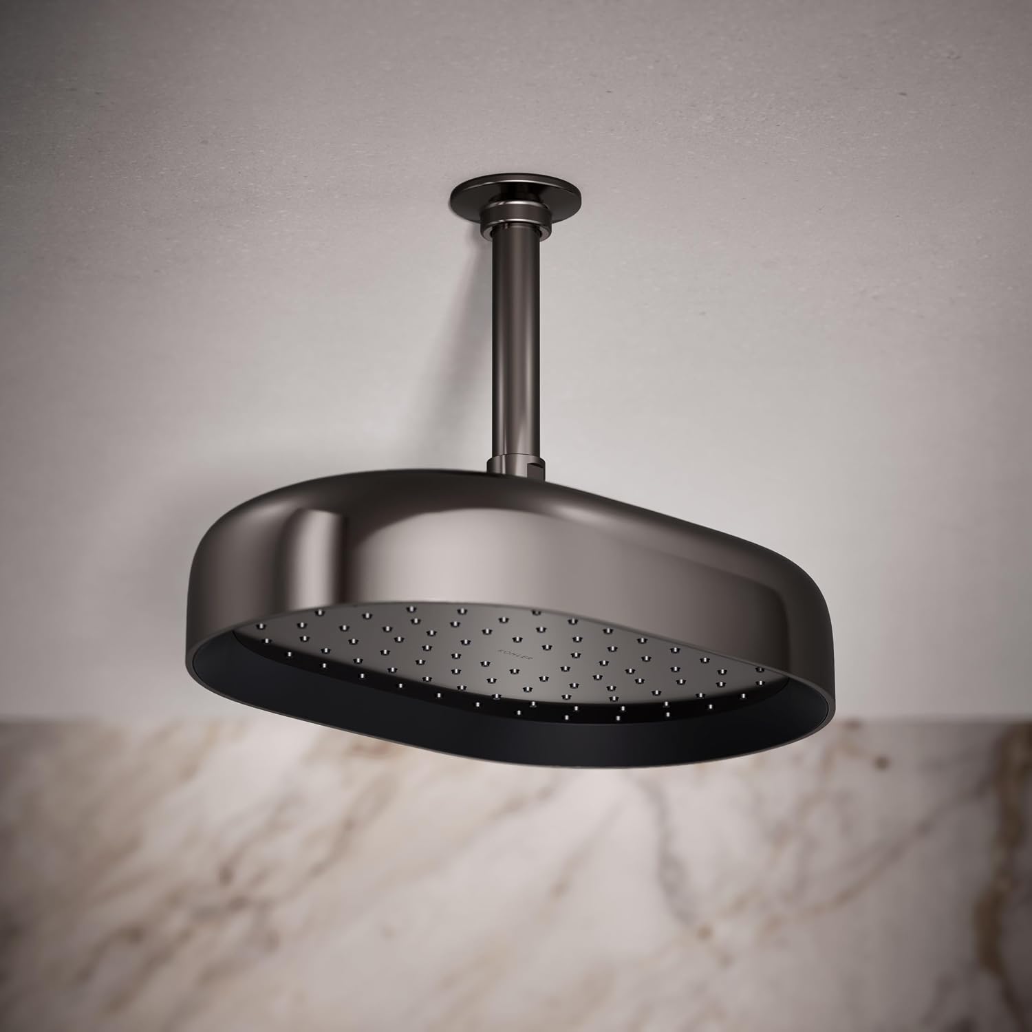 Kohler 26293-G-TT Statement® Oblong 12' single-function rainhead, 1.75 gpm, Vibrant Titanium