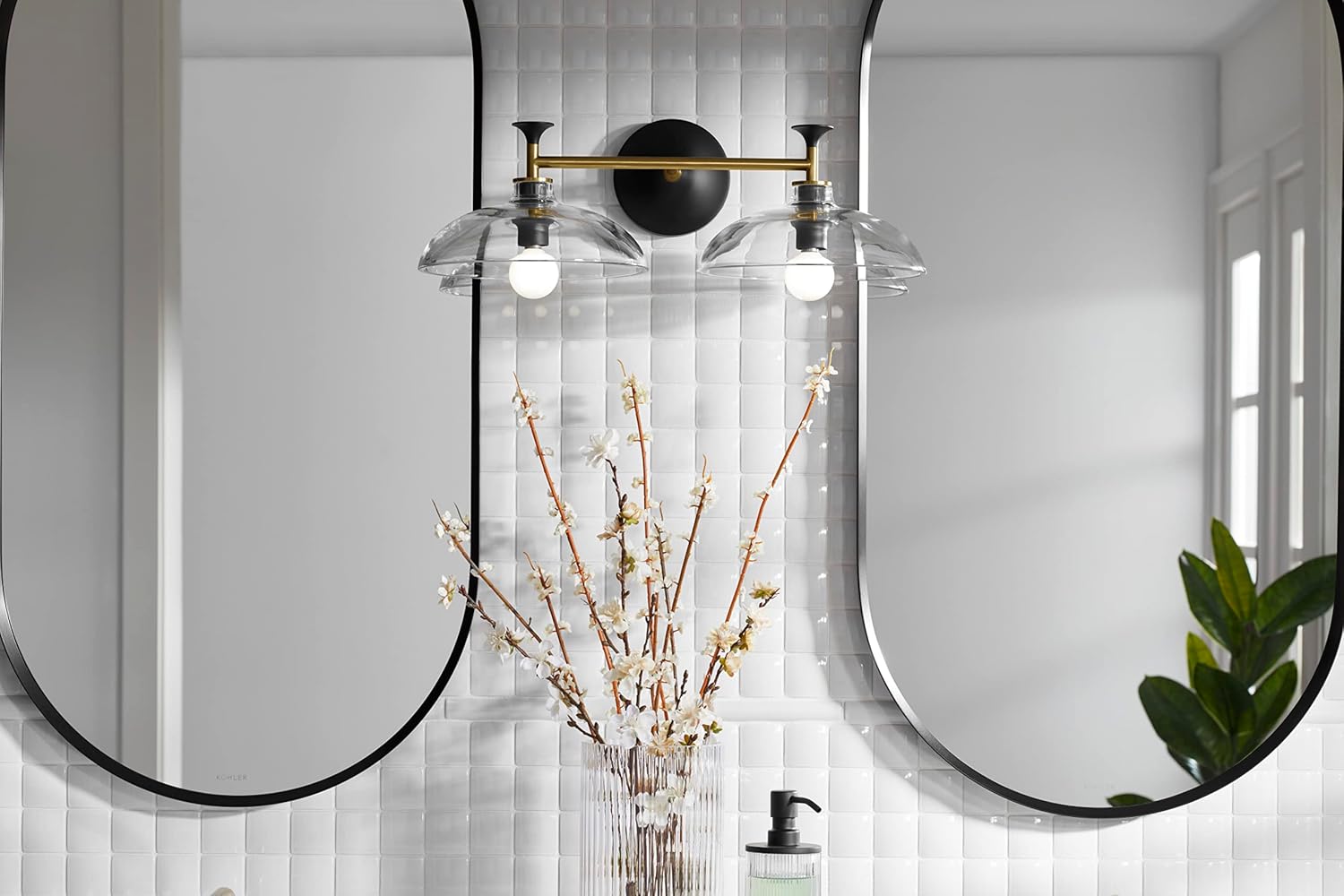Tone 2 Light Sconce - Brushed Nickel 31769-SC02-BNL Kohler